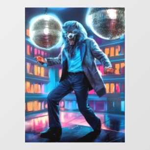 Vinilos Para Cristales Palabrería nocturna, Wolfman se mueve