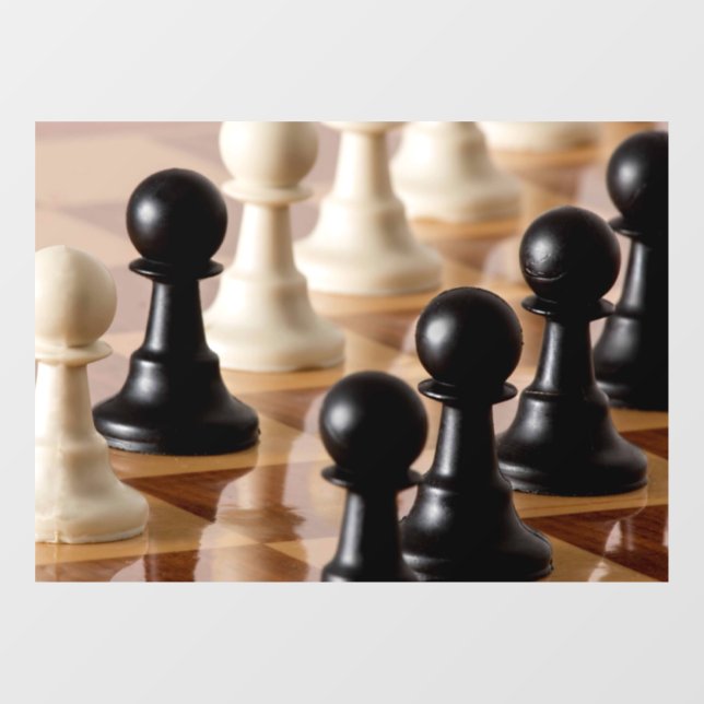 Vinilos Para Cristales Palancas en el tablero de ajedrez (Hoja)