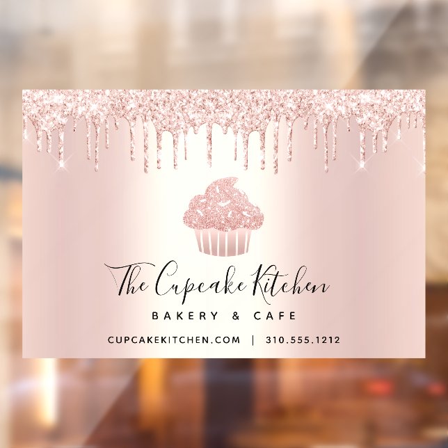 Vinilos Para Cristales Panadería de Cupcake Chef de Pastelería Gotear Bri (Hoja 2)