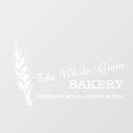 Vinilos Para Cristales Panadería panadería grano de trigo negocio blanco
