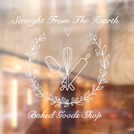 Vinilos Para Cristales Panadería Personalizada Hornear Productos de Panad