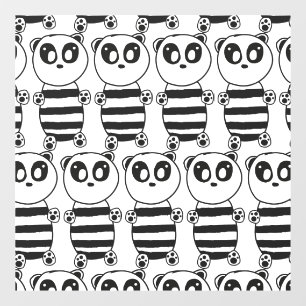 Vinilos Para Cristales Panda Kids