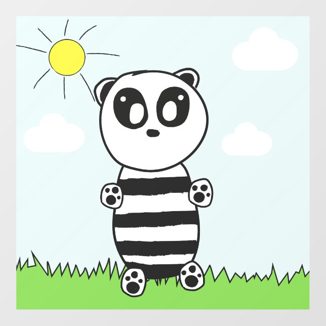 Vinilos Para Cristales Panda Kids (Hoja)