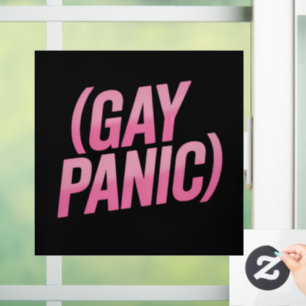 Vinilos Para Cristales Pánico Gay Protesta Orgullo LGBTQ