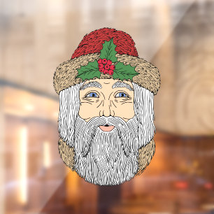 Vinilos Para Cristales Papá Noel Navidad