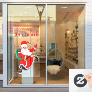 Vinilos Para Cristales Papá Noel - Regalos para todos - Feliz Navidad