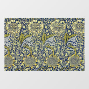 Vinilos Para Cristales Papel pintado floral William Morris Kennet Azul Do