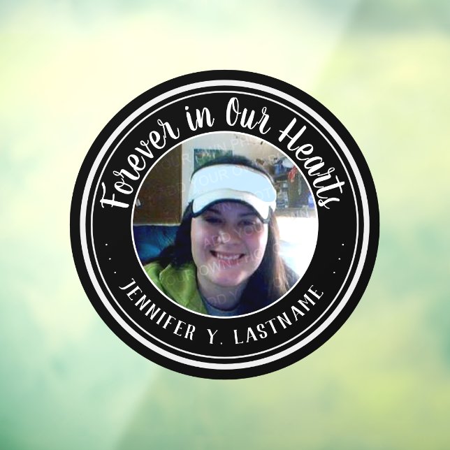 Vinilos Para Cristales Para siempre en nuestro corazón, recuerdo de fotos (Hoja 3)