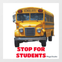 Vinilos Para Cristales Parada de IA para estudiantes Ventana Llamando par