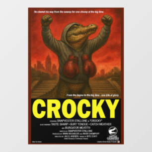 Vinilos Para Cristales Parodia de película clásica Crocky
