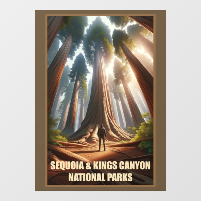 Vinilos Para Cristales Parques nacionales del Cañón Sequoia y Kings (Hoja)