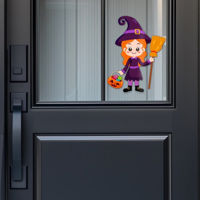 Vinilos Para Cristales Partido Halloween para la Bruja Infantil (Subido por el creador)