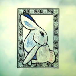 Vinilos Para Cristales Pascua de Pascua de Conejo Conejo de Primavera Ost