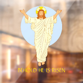 Vinilos Para Cristales Pascua Resurrección de Jesús He aquí que ha resuci