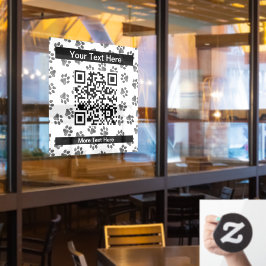 Vinilos Para Cristales Pasta de perro, garras de perro, patas de gato, pa