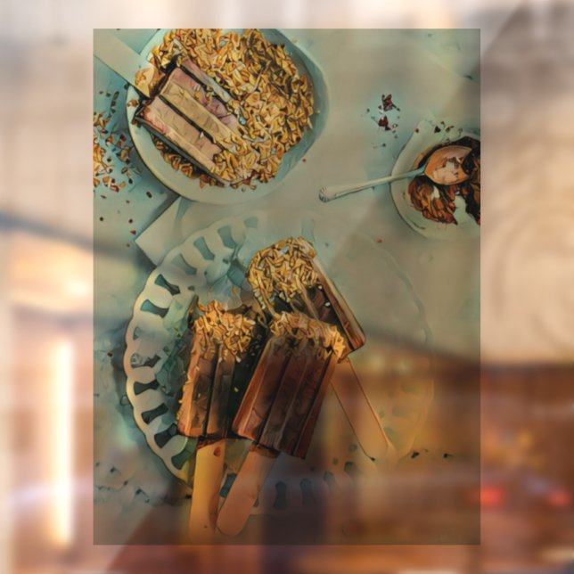 Vinilos Para Cristales Pastel de helado (Hoja 2)