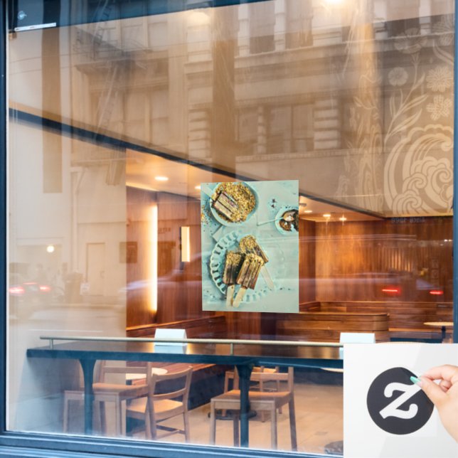 Vinilos Para Cristales Pastel de helado (Ventana de cafetería)