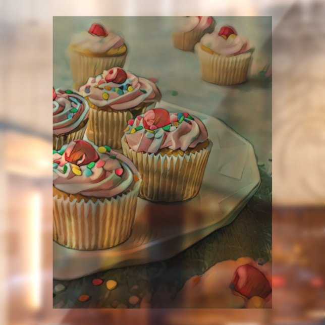 Vinilos Para Cristales Pastel de helado (Hoja 2)