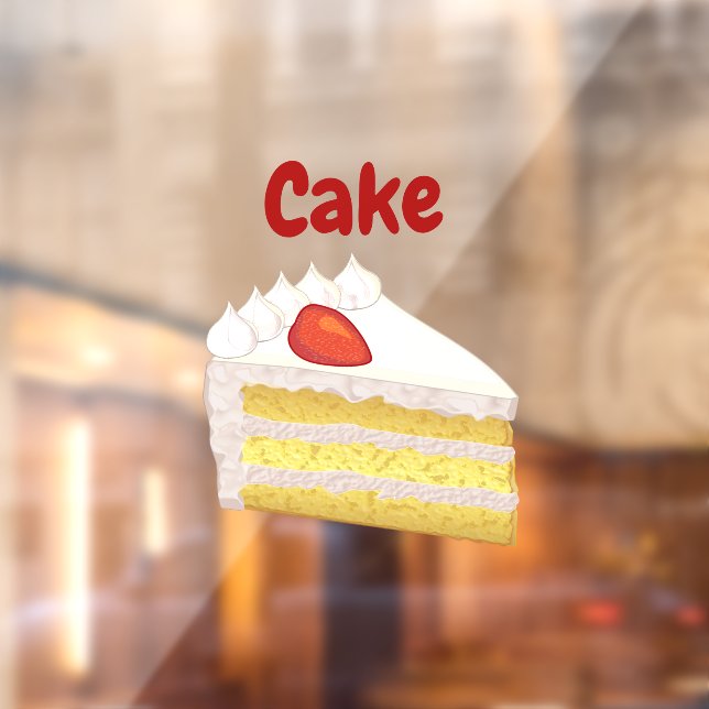 Vinilos Para Cristales Pastel de pastel con nombre personalizado, empresa (Hoja 2)