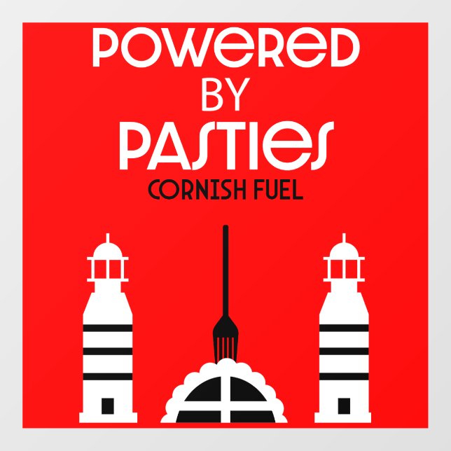 Vinilos Para Cristales Pasties de Cornualles Comida Inglesa (Hoja)