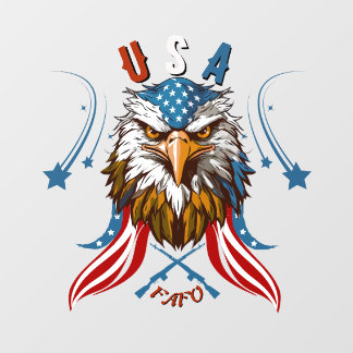 Vinilos Para Cristales *Patriotic Eagle USA FAFO