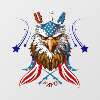Vinilos Para Cristales Patriotic Eagle USA FAFO