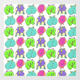 Vinilos Para Cristales Patrón de colisiones coloridas