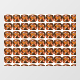 Vinilos Para Cristales Patrón de corte de cojín naranja