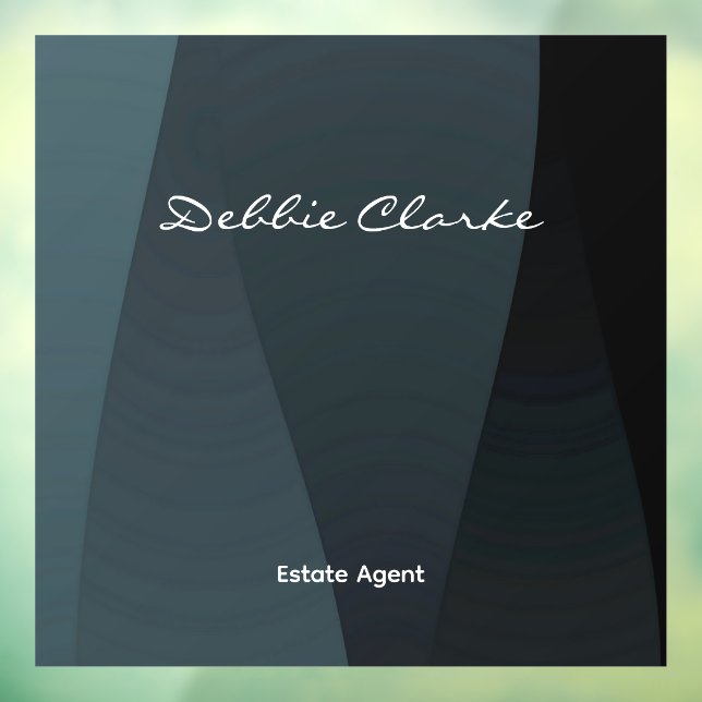 Vinilos Para Cristales Patrón de ondas de gradiente gris azul (Hoja 3)