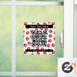 Vinilos Para Cristales Patrón De Patas, Patas De Perro, Patas De Gatos, P