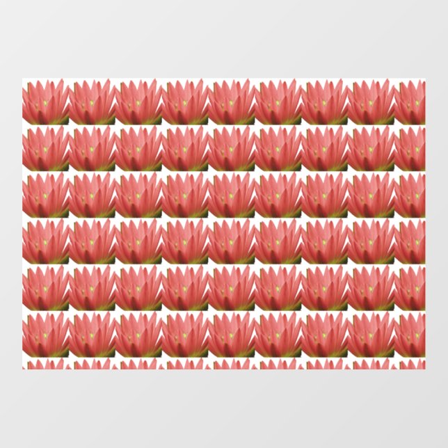 Vinilos Para Cristales Patrón de tulipán (Hoja)