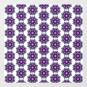 Vinilos Para Cristales Patrón Mandala 02 en morado