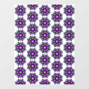 Vinilos Para Cristales Patrón Mandala 02 en morado