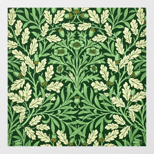 Vinilos Para Cristales Patrón Verde Roble Bellota Vintage William Morris