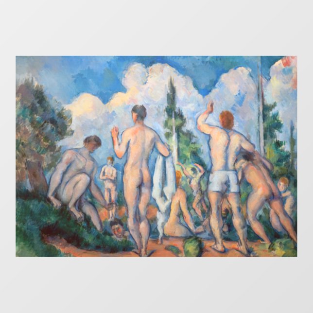 Vinilos Para Cristales Paul Cezanne - Bathers (Hoja)