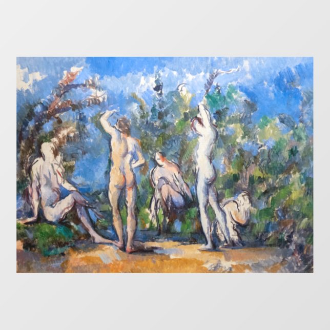 Vinilos Para Cristales Paul Cezanne - Cinco Bathers (Hoja)