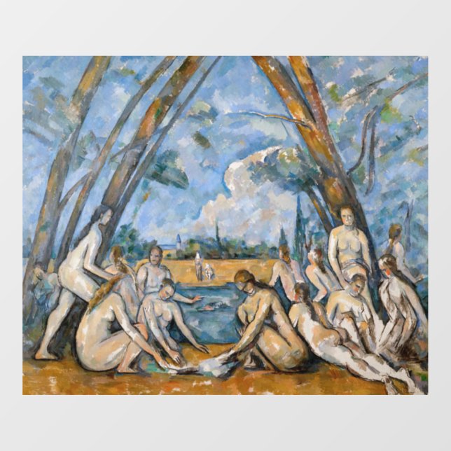 Vinilos Para Cristales Paul Cezanne - Los grandes bañistas (Hoja)