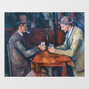 Vinilos Para Cristales Paul Cezanne - Los jugadores de cartas
