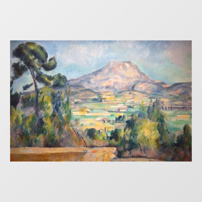 Vinilos Para Cristales Paul Cezanne - Mont Sainte-Victoire (Hoja)