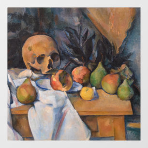 Vinilos Para Cristales Paul Cezanne - Todavía la vida con Skull