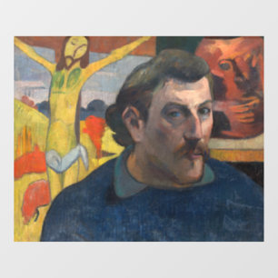 Vinilos Para Cristales Paul Gauguin - Autoretrato con Cristo Amarillo
