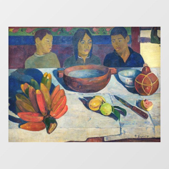 Vinilos Para Cristales Paul Gauguin - La Comida / Los plátanos (Hoja)