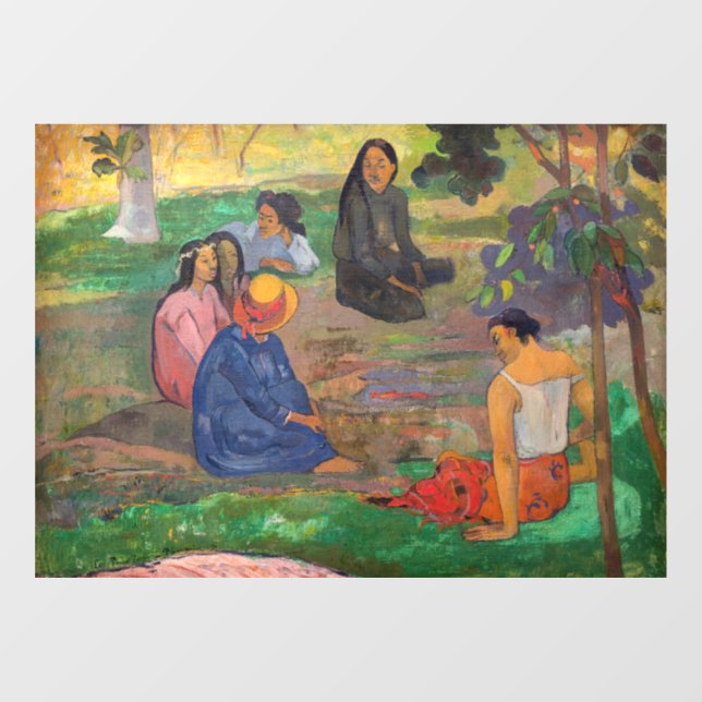 Vinilos Para Cristales Paul Gauguin - La conversación / Les Parau Parau (Hoja)