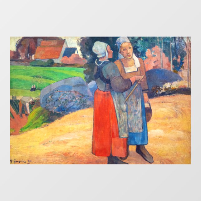 Vinilos Para Cristales Paul Gauguin - Paysannes Breton (Hoja)