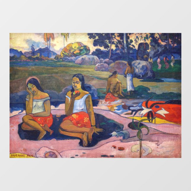Vinilos Para Cristales Paul Gauguin - Primavera sagrada, dulces sueños (Hoja)