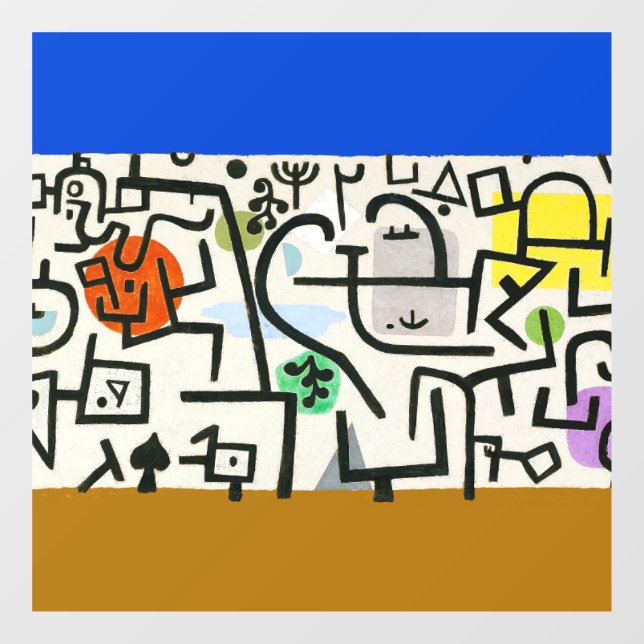 Vinilos Para Cristales Paul Klee Rich Harbor Abstrae Expressionismo (Hoja)