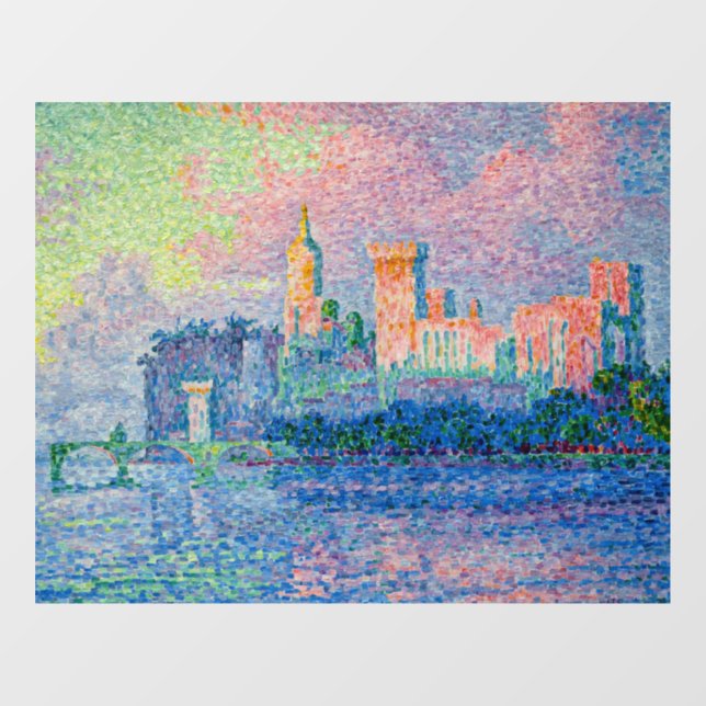 Vinilos Para Cristales Paul Signac - El Palacio Papal, Aviñón (Hoja)