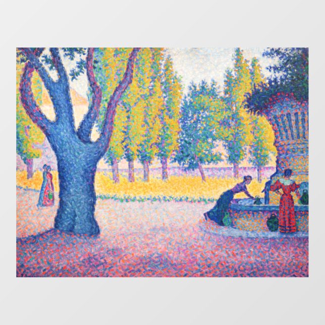 Vinilos Para Cristales Paul Signac - Fuente de los Lices, Saint-Tropez (Hoja)