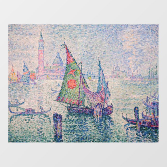 Vinilos Para Cristales Paul Signac - La vela verde (Hoja)