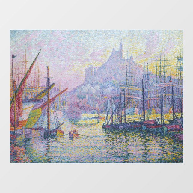 Vinilos Para Cristales Paul Signac - Notre-Dame-de-la-Garde, Marsella (Hoja)